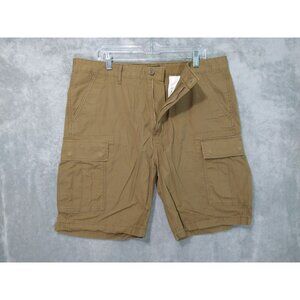 Levis Shorts Mens 38 Brown Cargo Military Utility Ripstop Street Wear Grunge